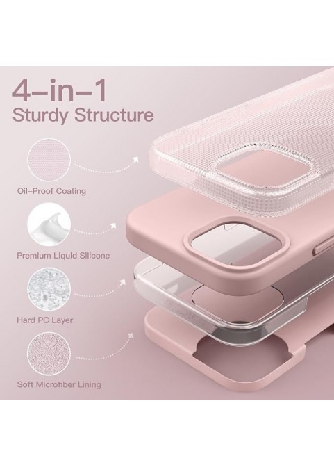 Soft Touch Full Body Protective Case - Rose