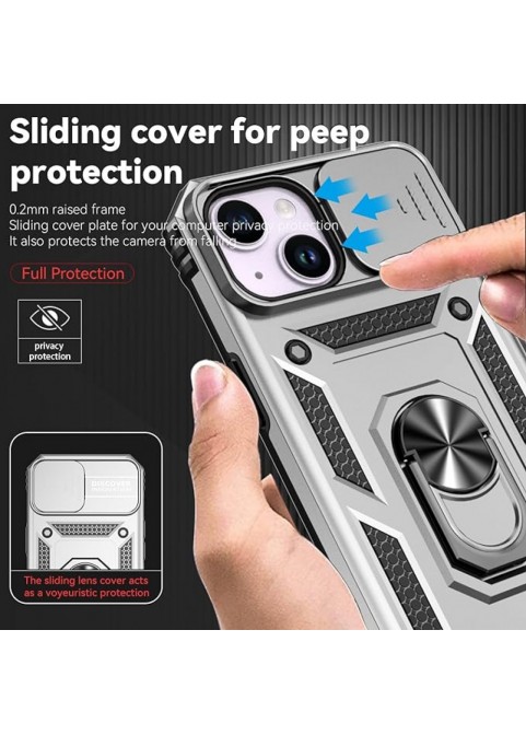 Shockproof Magnetic Phone Case - Silver