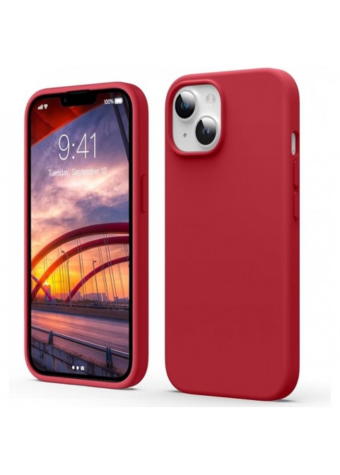 Liquid Silicone Phone Case - Bright Red