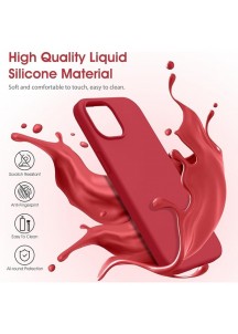 Liquid Silicone Phone Case - Bright Red