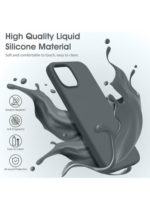 Liquid Silicone Phone Case - Dark Grey