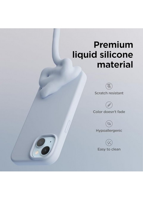 Liquid Silicone Phone Case - Light Blue