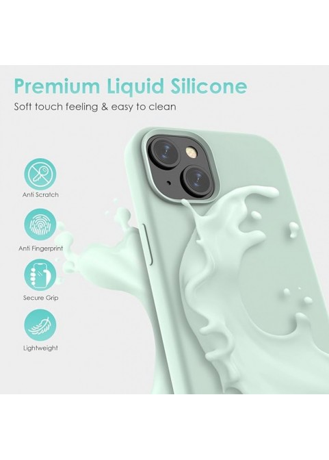 Liquid Silicone Phone Case - Mint Green