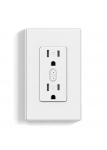 Smart Wall socket, 2.4GHz Wi-Fi smart socket compatible,1 Pack（white ）